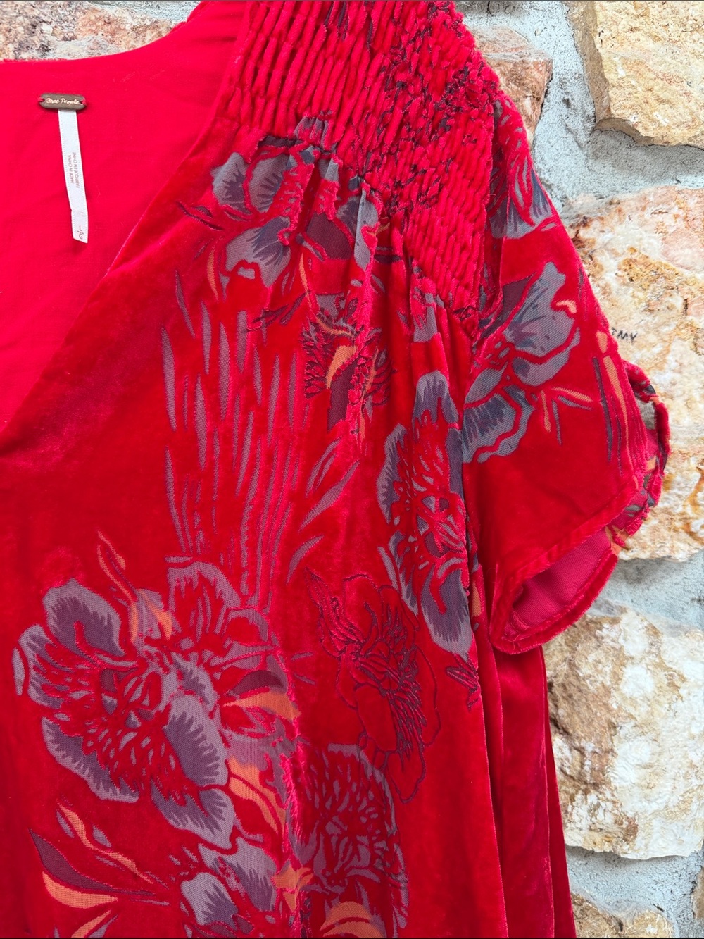 *read/flaw* Free People Acting Single Velvet minidress - Picture 4 of 6